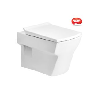 Cera Cubica With Slim Soft Close Seat Cover, Snow White