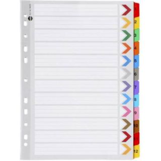File Separator, Plastic (1 To 12)