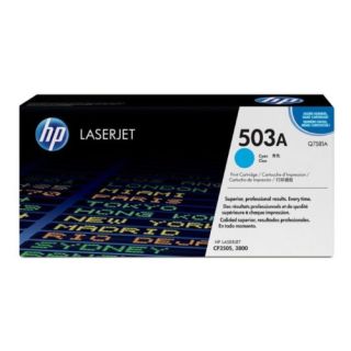 Hp Q7581 503A LaserJet Toner Cartridge, Cyan