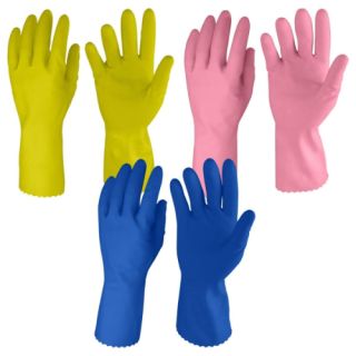 Hand Gloves, Rubber (Pack Of 3)