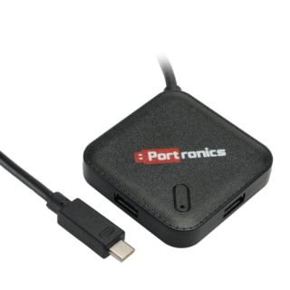 Portronics M Port 34 M USB 3.0 Hub with Type-C Cable