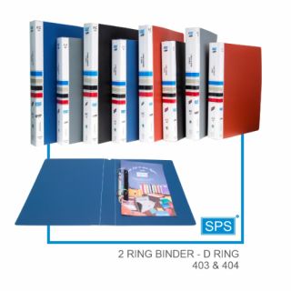 SPS 403 Binder D Ring, A4 (2 Ring)
