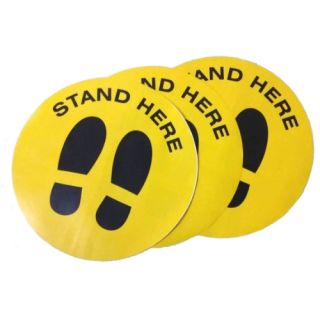Stand Here Sticker, 12Inch