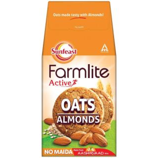 SunFeast Farmlite Oats Almonds, 150Gm (Pack Of 12)