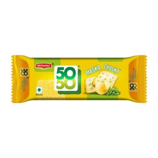 Britannia 50-50 Maska Chaska Salted Biscuits - 6x40.5gms Multipack