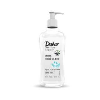 Dabur Sanitize 60% Alcohol Hand Sanitizer Gel, 500ml (Pack of 2) (Pump Bottle)
