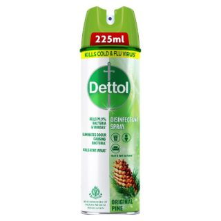 Dettol Disinfectant Spray Sanitizer Original Pine, 225ml (Pack of 3)