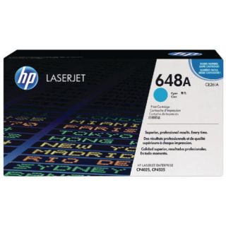 Hp Ce263A 648A LaserJet Toner Cartridge, Cyan