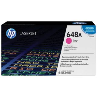 Hp Ce263A 648A LaserJet Toner Cartridge, Magenta