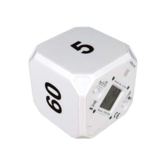 Portronics TimeOut Countdown Timer Cube, White