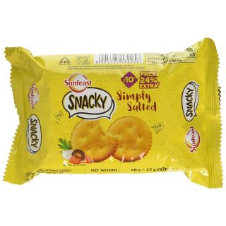 SunFeast Snacky Simply Salted, 60Gm (Pack Of 60)