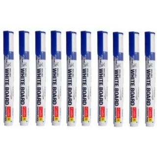 Camlin White Board Marker Pen Blue - Pack Of 10