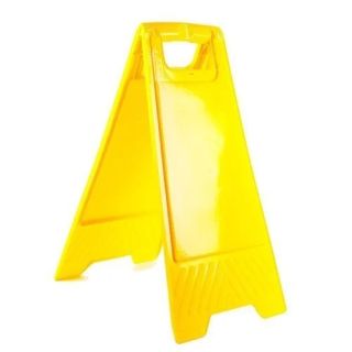 Yellow Caution Sign Board - Plain